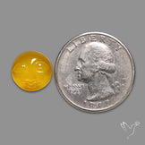 Yellow Chalcedony Moonface Carving