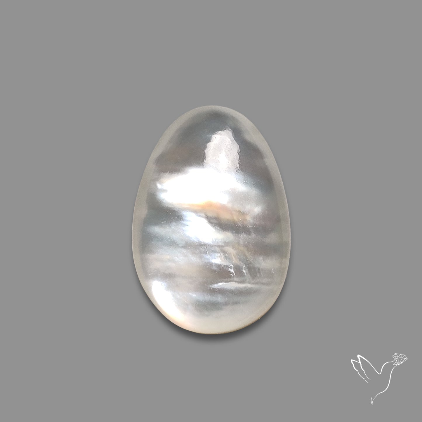 Himalayan Quartz With Mother Of Pearl Doublet