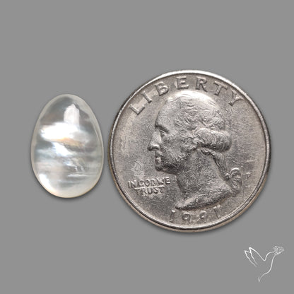 Himalayan Quartz With Mother Of Pearl Doublet