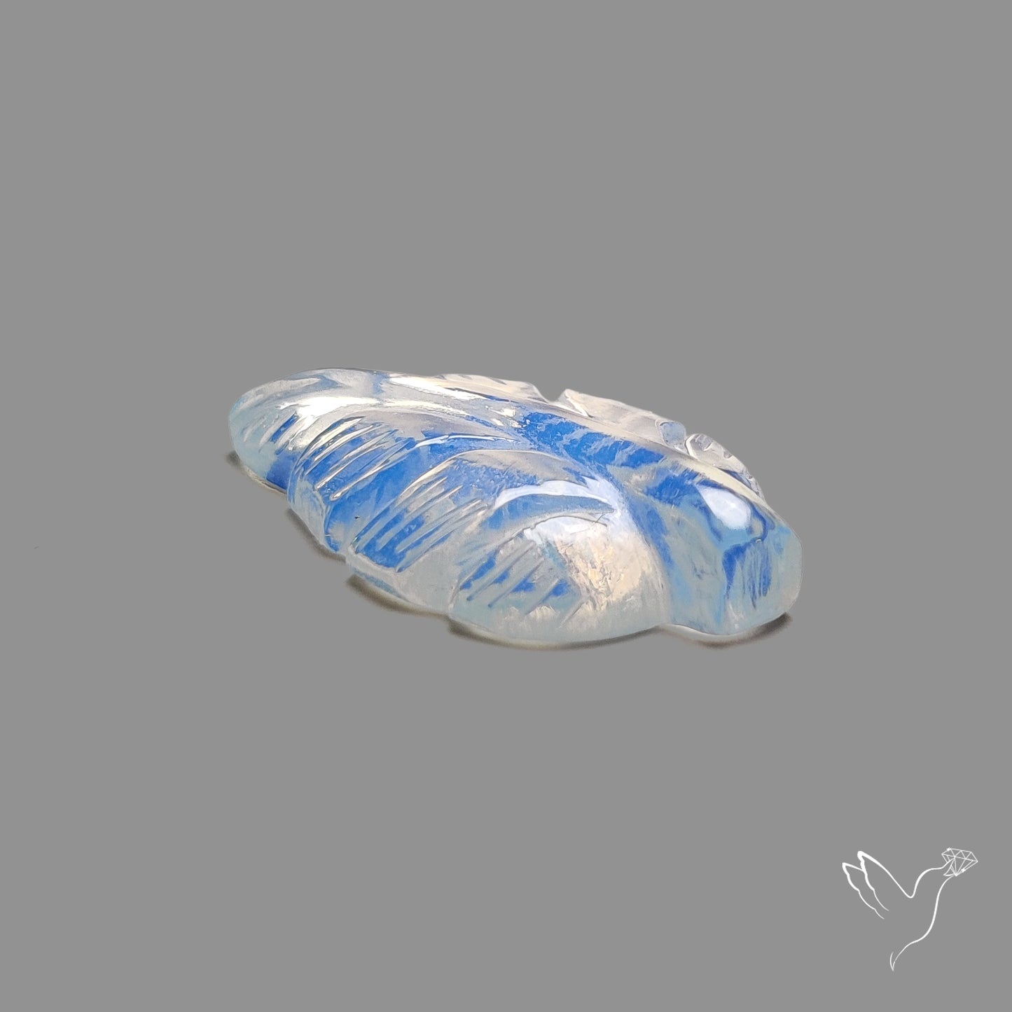 Opalite Leaf Carving