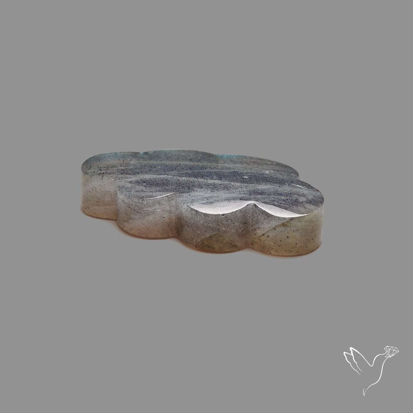 Flashy Labradorite Cloud Carving