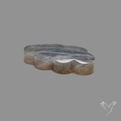 Flashy Labradorite Cloud Carving