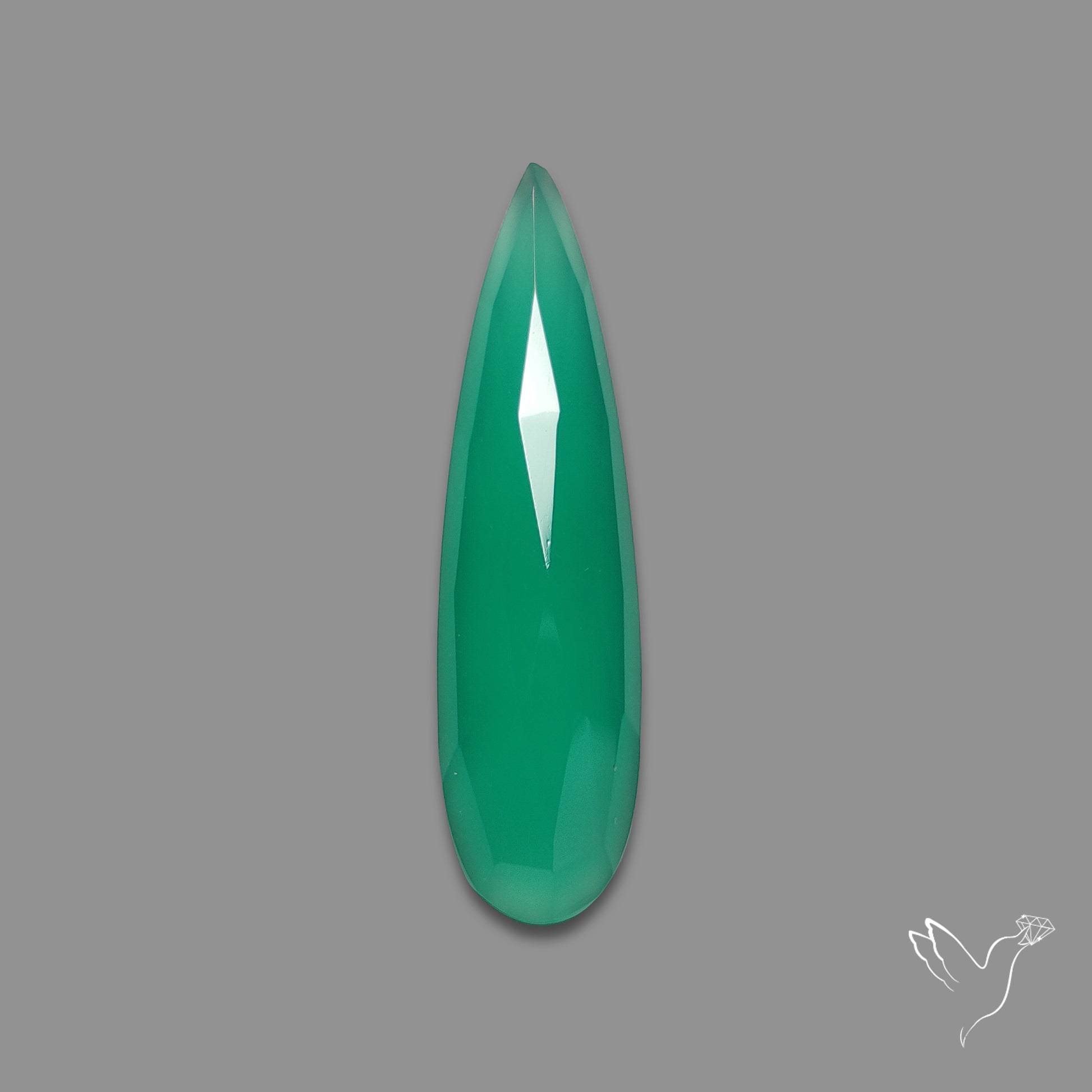 Rose Cut Chrome Chalcedony