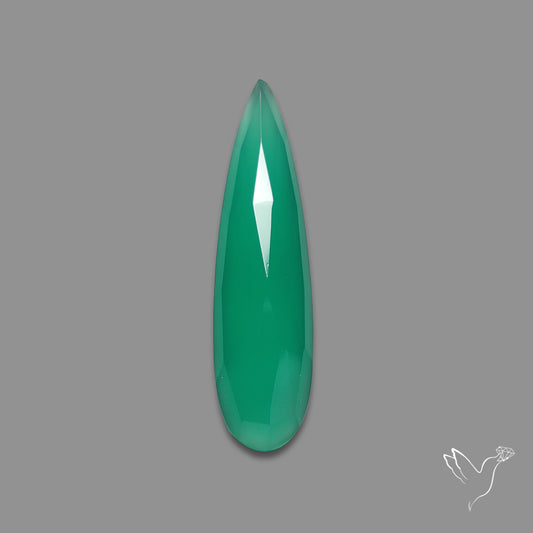 Rose Cut Chrome Chalcedony