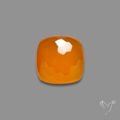 Honeycomb Cut Yellow Chalcedony