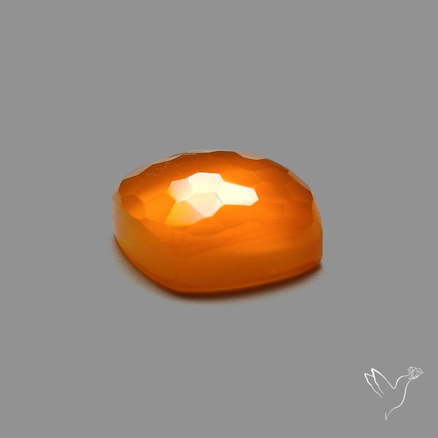 Honeycomb Cut Yellow Chalcedony