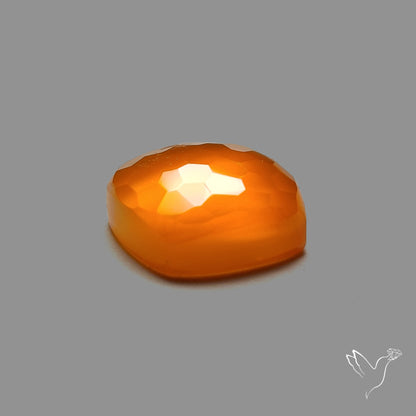 Honeycomb Cut Yellow Chalcedony