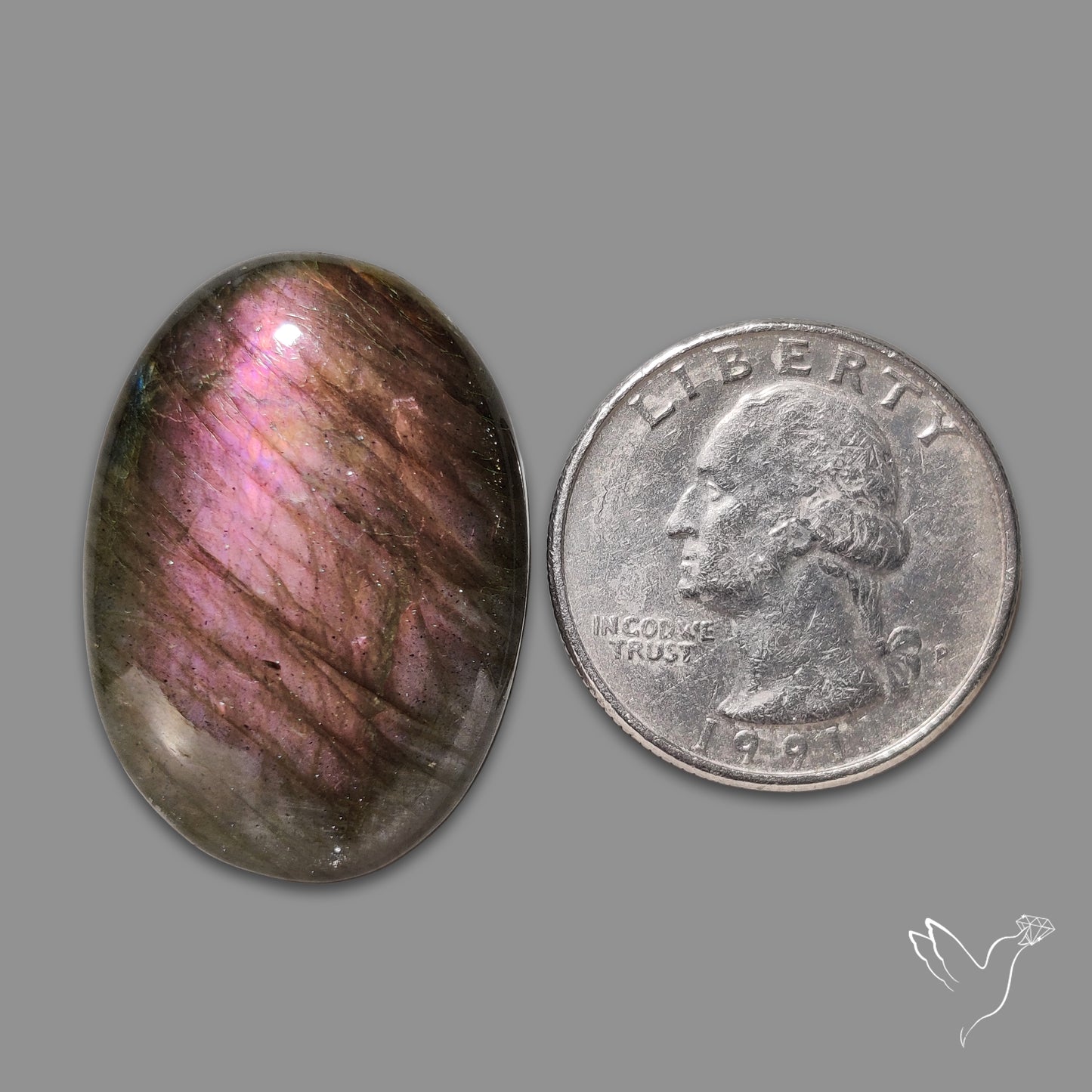 Purple Labradorite Cabochon