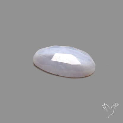 Rose Cut Blue Lace Agate