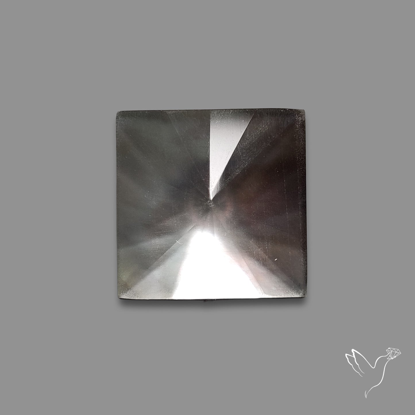 Step Cut Himalayan Quartz With Black Mother Of Pearl Doublet