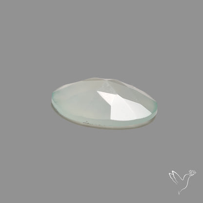 Rose Cut Aqua Chalcedony