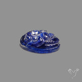 Blue Goldstone Mughal Carving