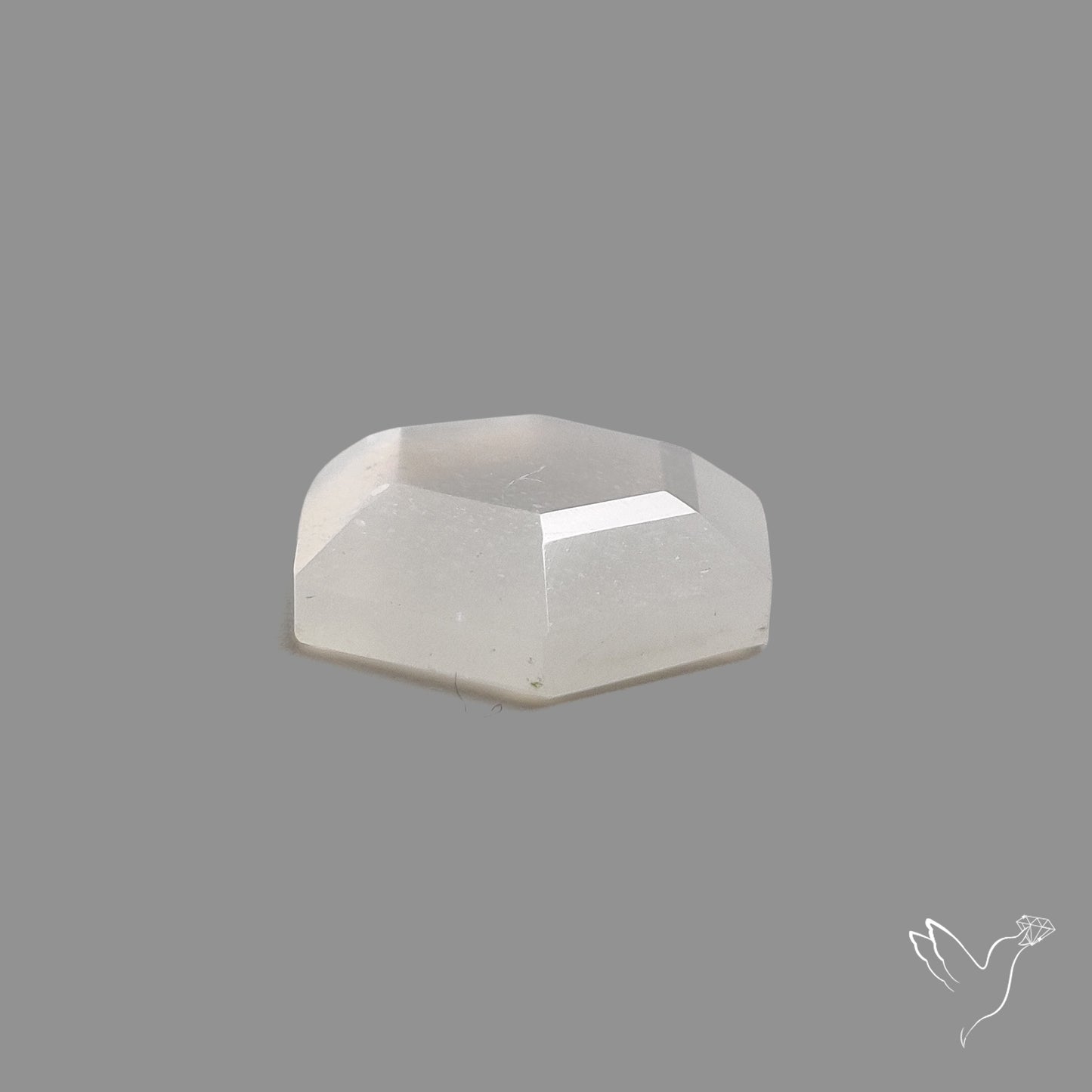 Step Cut White Moonstone