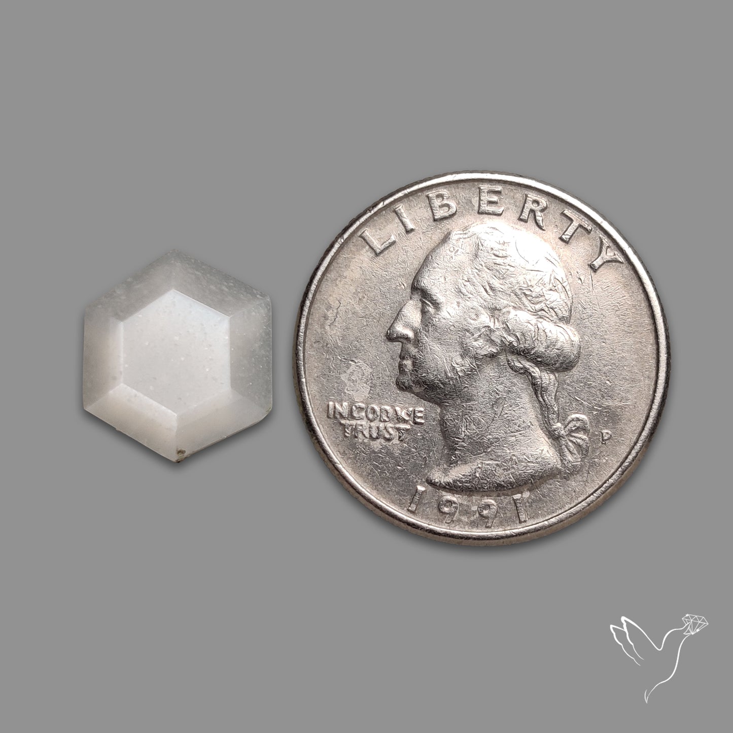 Step Cut White Moonstone