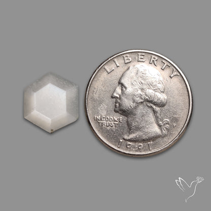 Step Cut White Moonstone