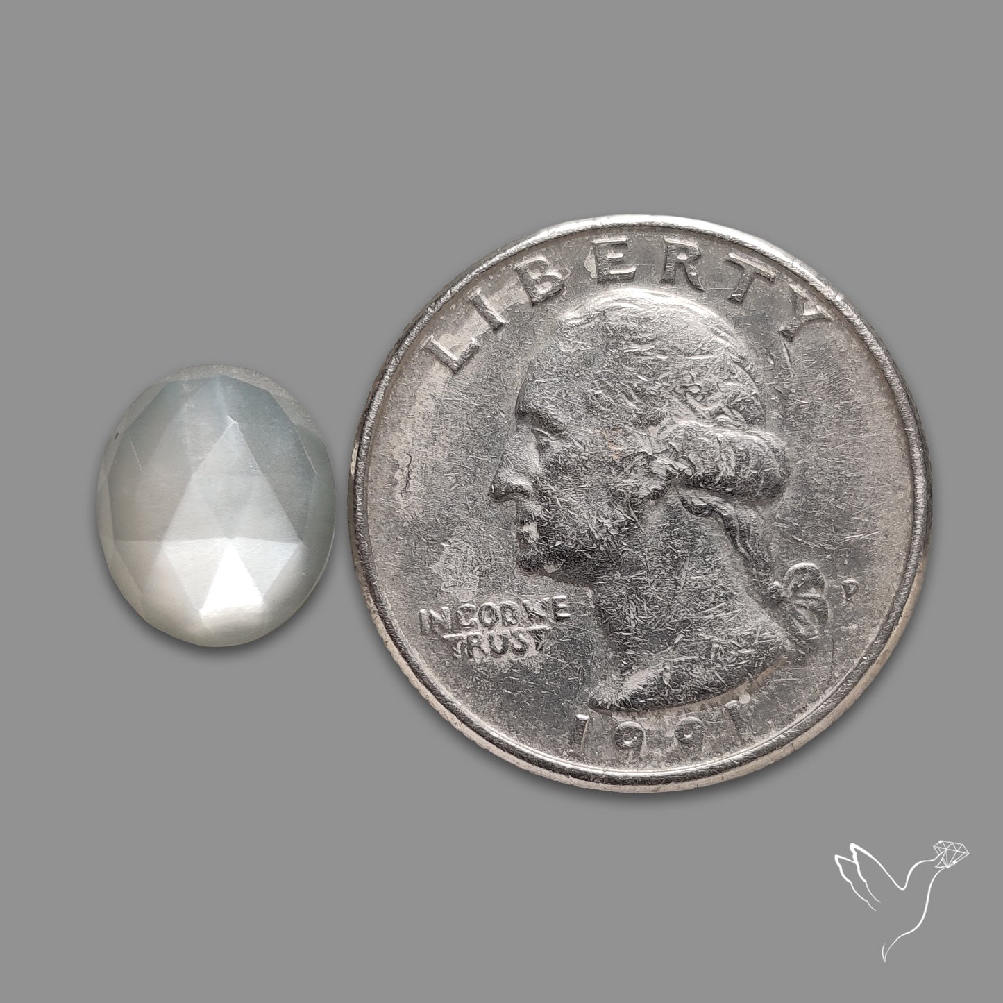 Rose Cut White Moonstone
