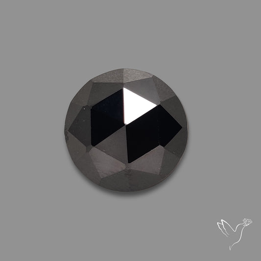 Rose Cut Black Spinel