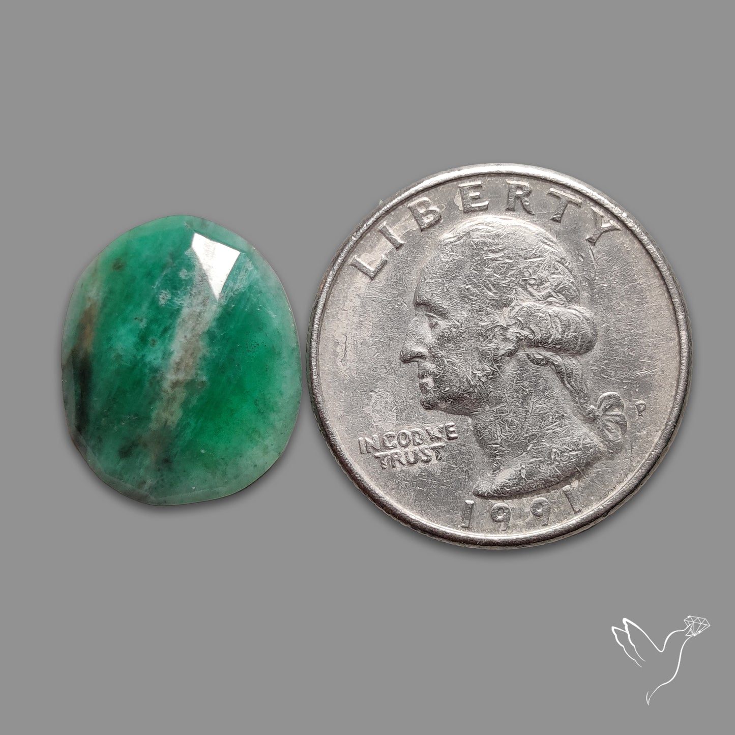 Rose Cut Emerald