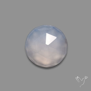 Rose Cut Namibian Blue Chalcedony