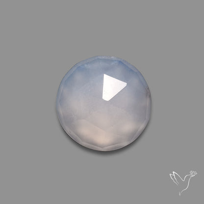 Rose Cut Namibian Blue Chalcedony