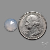 Rose Cut Namibian Blue Chalcedony