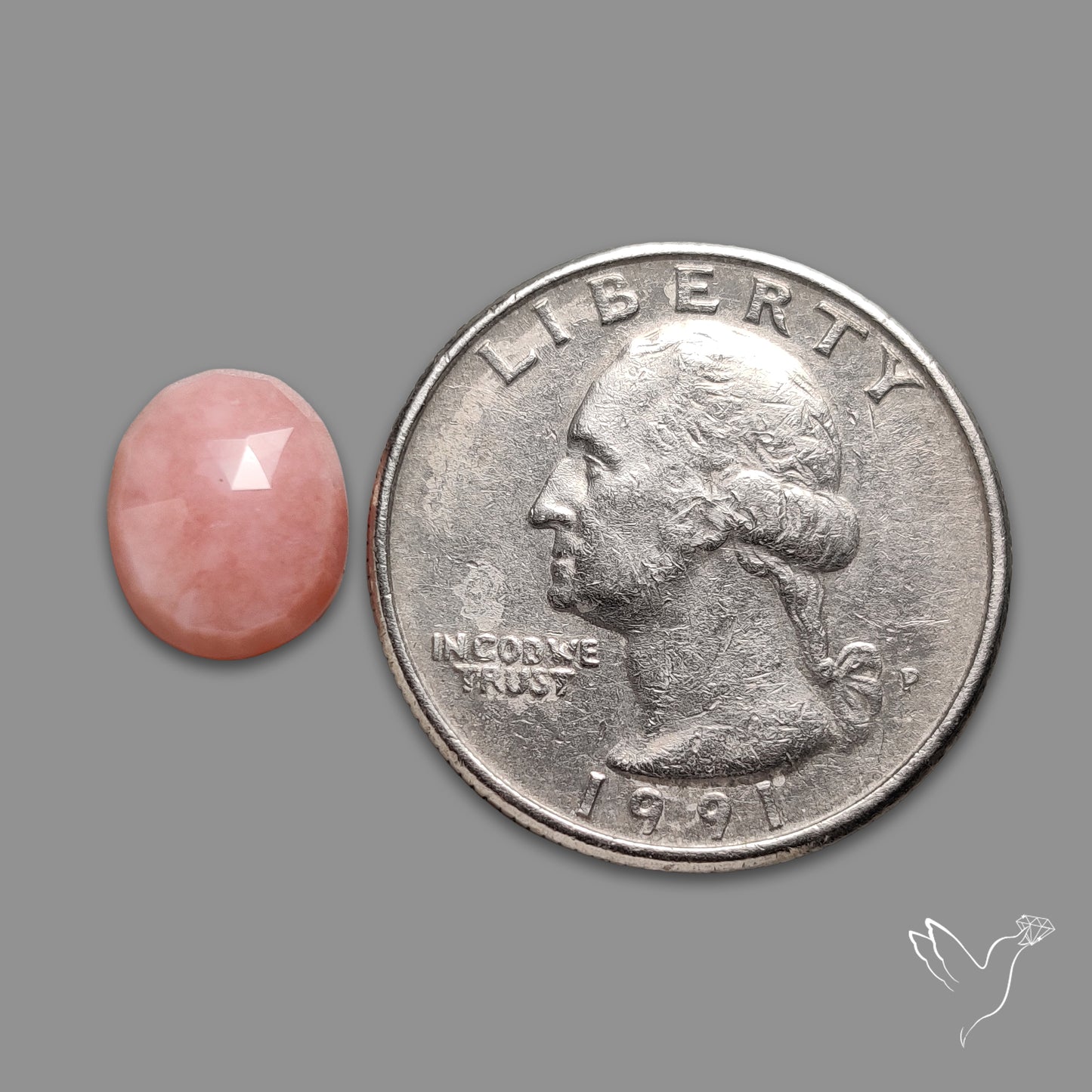 Rose Cut Pink Opal