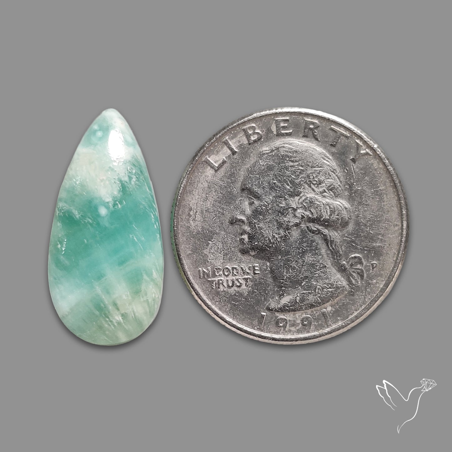 Caribbean Calcite Cabochon