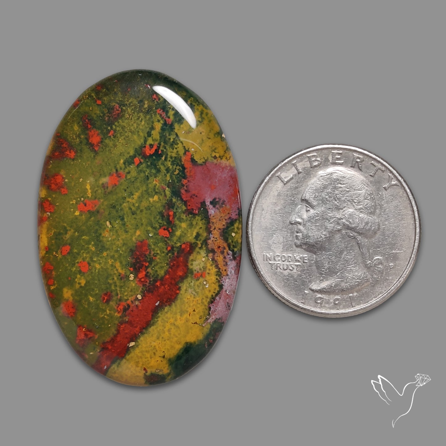 Bloodstone Cabochon