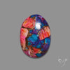Spiny Oyster Mohave Turquoise Cabochon