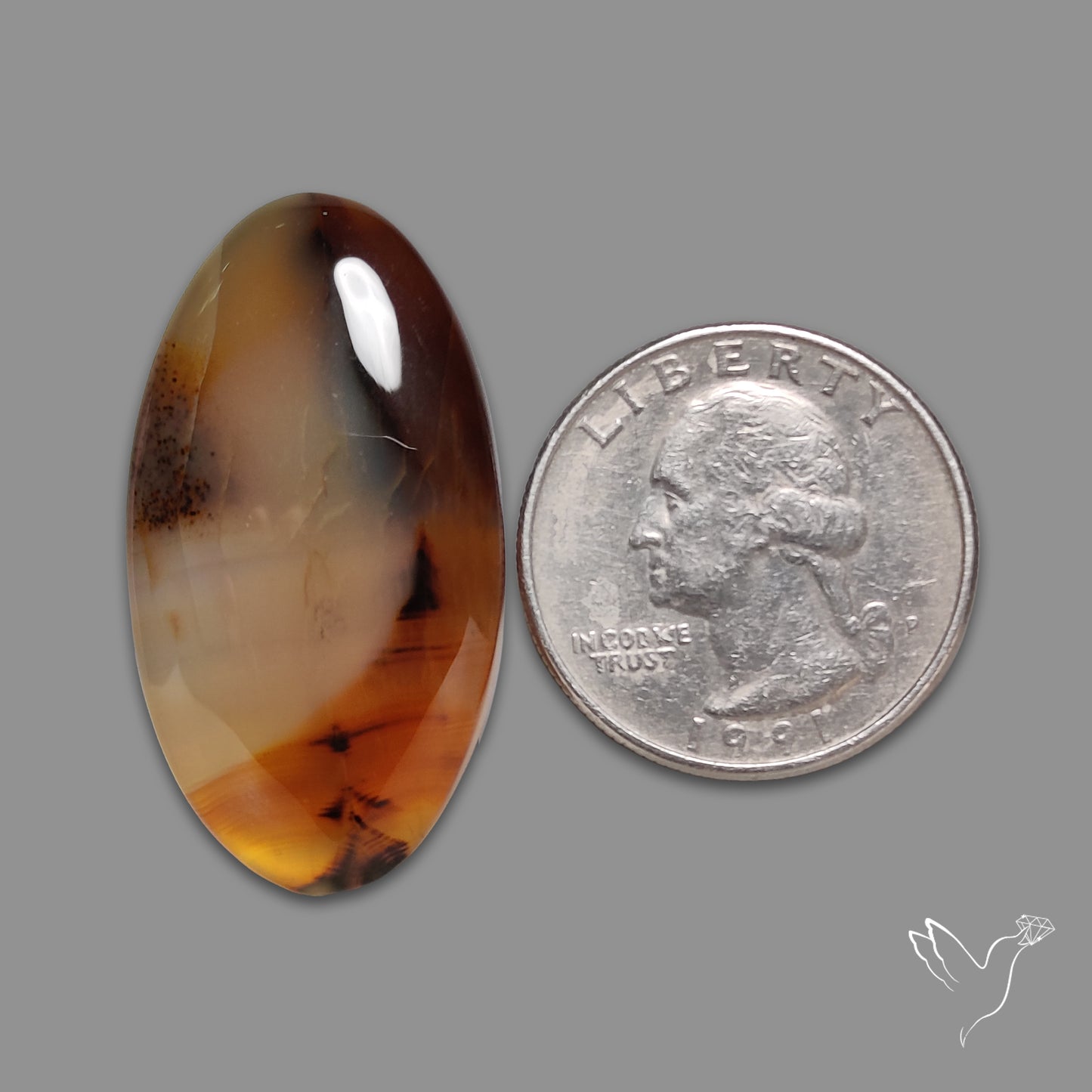Montana Agate Cabochon