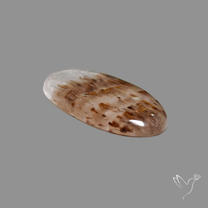 Cacoxenite In Quartz Cabochon