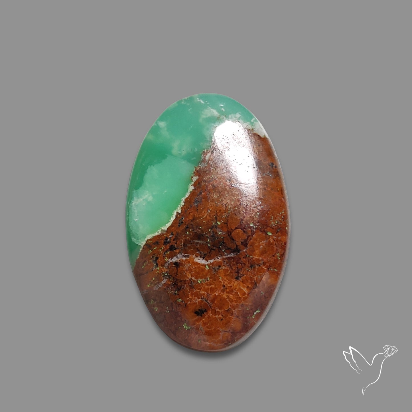 Boulder Chrysoprase Cabochon