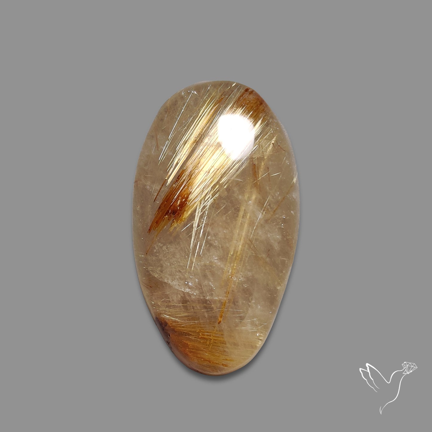 Golden Rutilated Quartz Cabochon