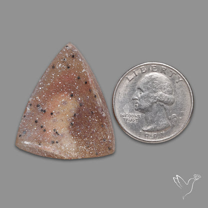 Denderite In Chalcedony Druzy (aka Salt and Pepper Druzy)