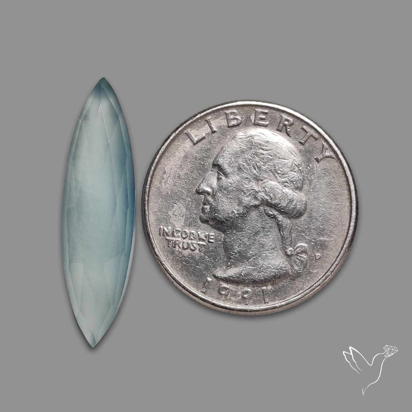 Rose Cut Aquamarine