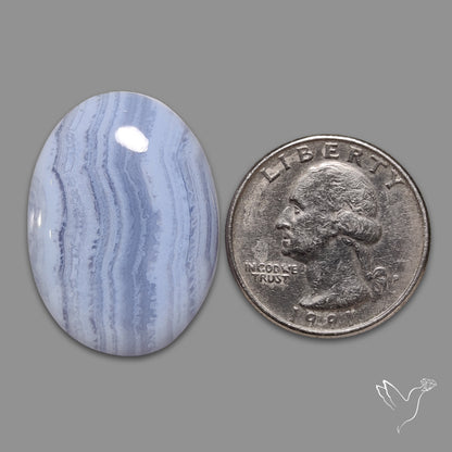 Blue Lace Agate Cabochon