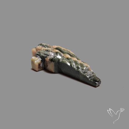 Ocean Jasper Cross Carving