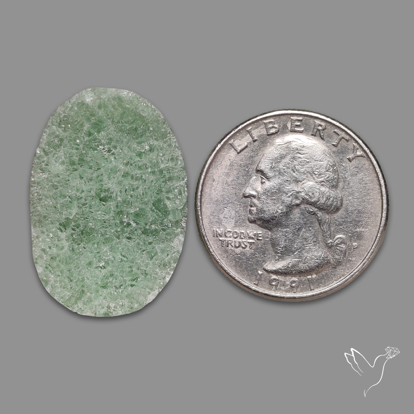 Green Fluorite Druzy