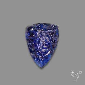 Blue Goldstone Mughal Carving