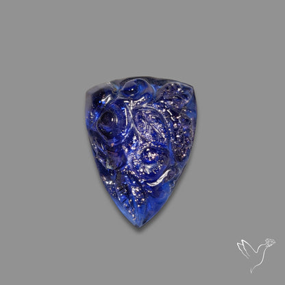 Blue Goldstone Mughal Carving