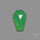 Rose Cut Gemmy Chrysoprase Coffin