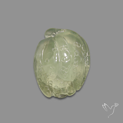 Prehnite Turtle Carving