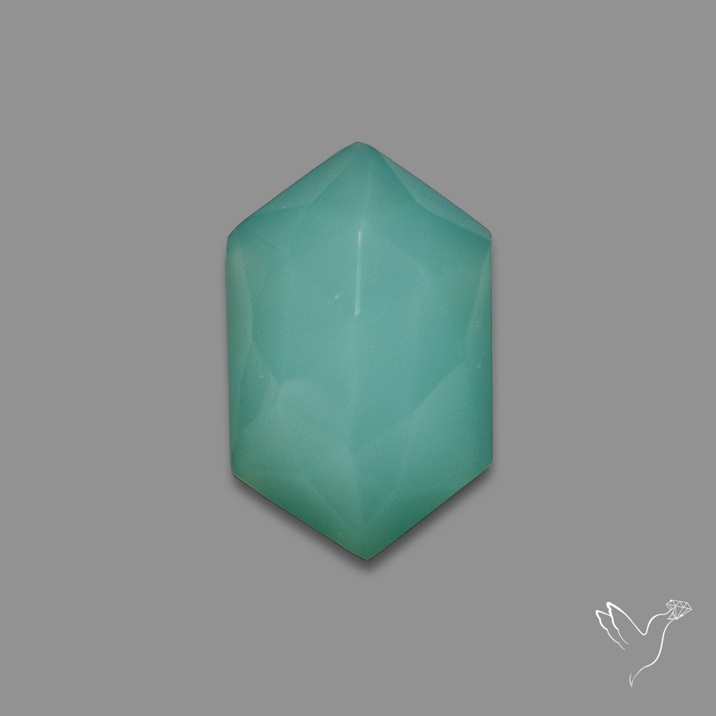 Step Cut Aqua Chalcedony