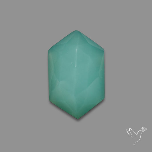 Step Cut Aqua Chalcedony