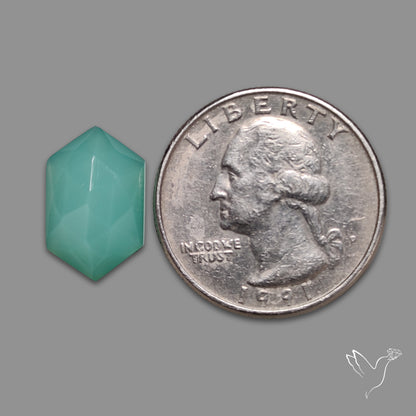 Step Cut Aqua Chalcedony
