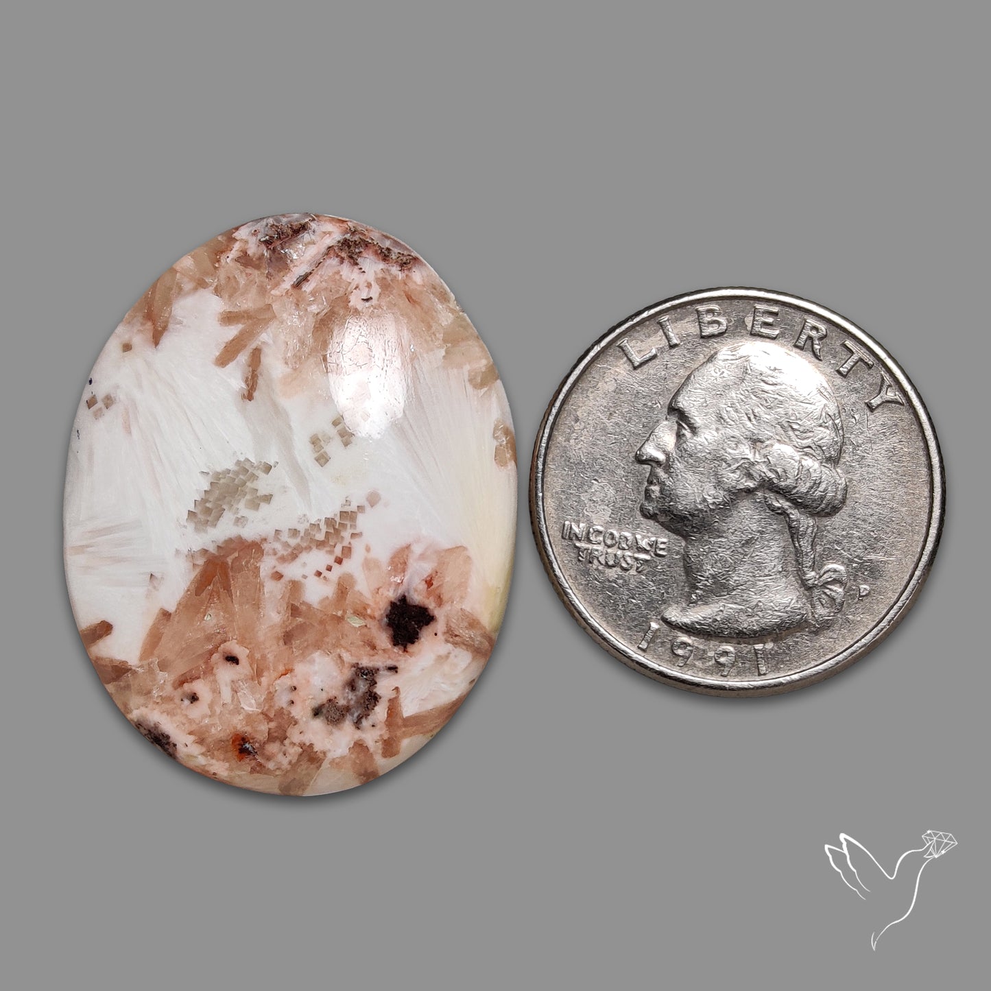 Pink Scolecite Cabochon