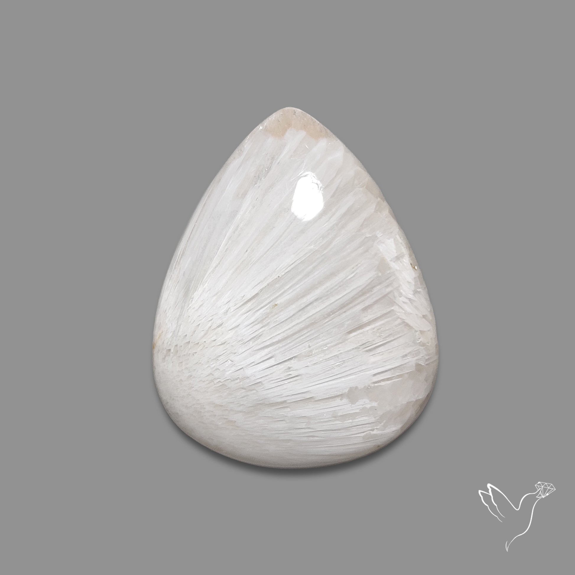 White Scolecite Cabochon