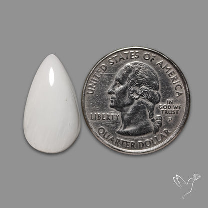 White Scolecite Cabochon