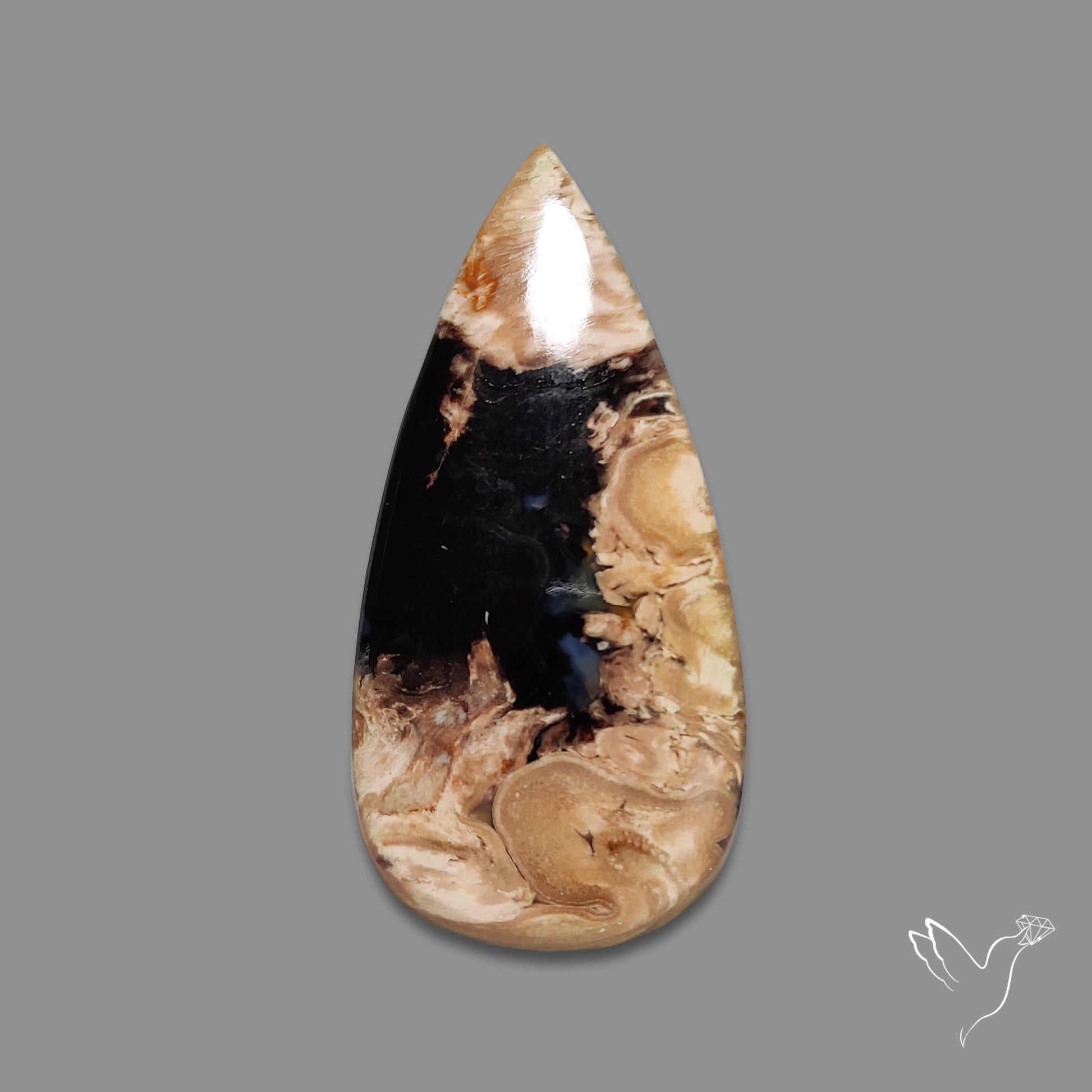 Indonesian Palmroot Agate Cabochon