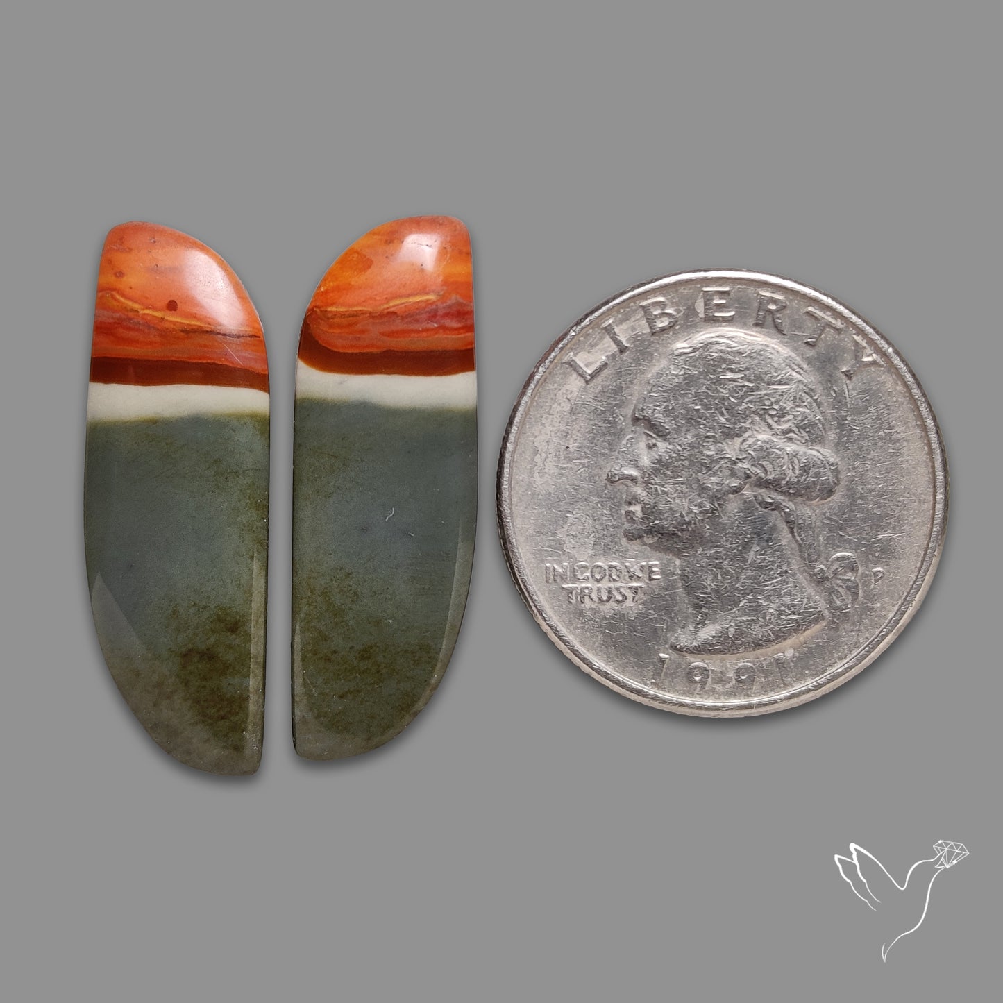 Polychrome Jaspers Pair